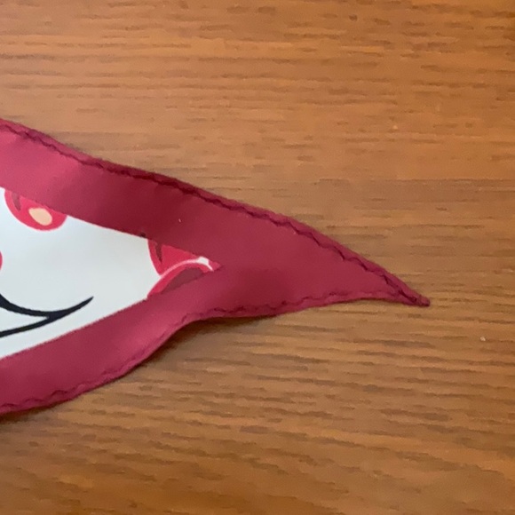 Coach Diamond Cherry Silk Scarf - Picture 5 of 10